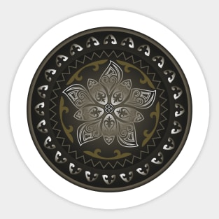 Ornamental Shield of Warrior Sticker